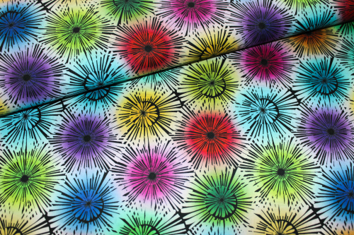 Designer- Baumwollstoff Bloom multicolor (10 cm)